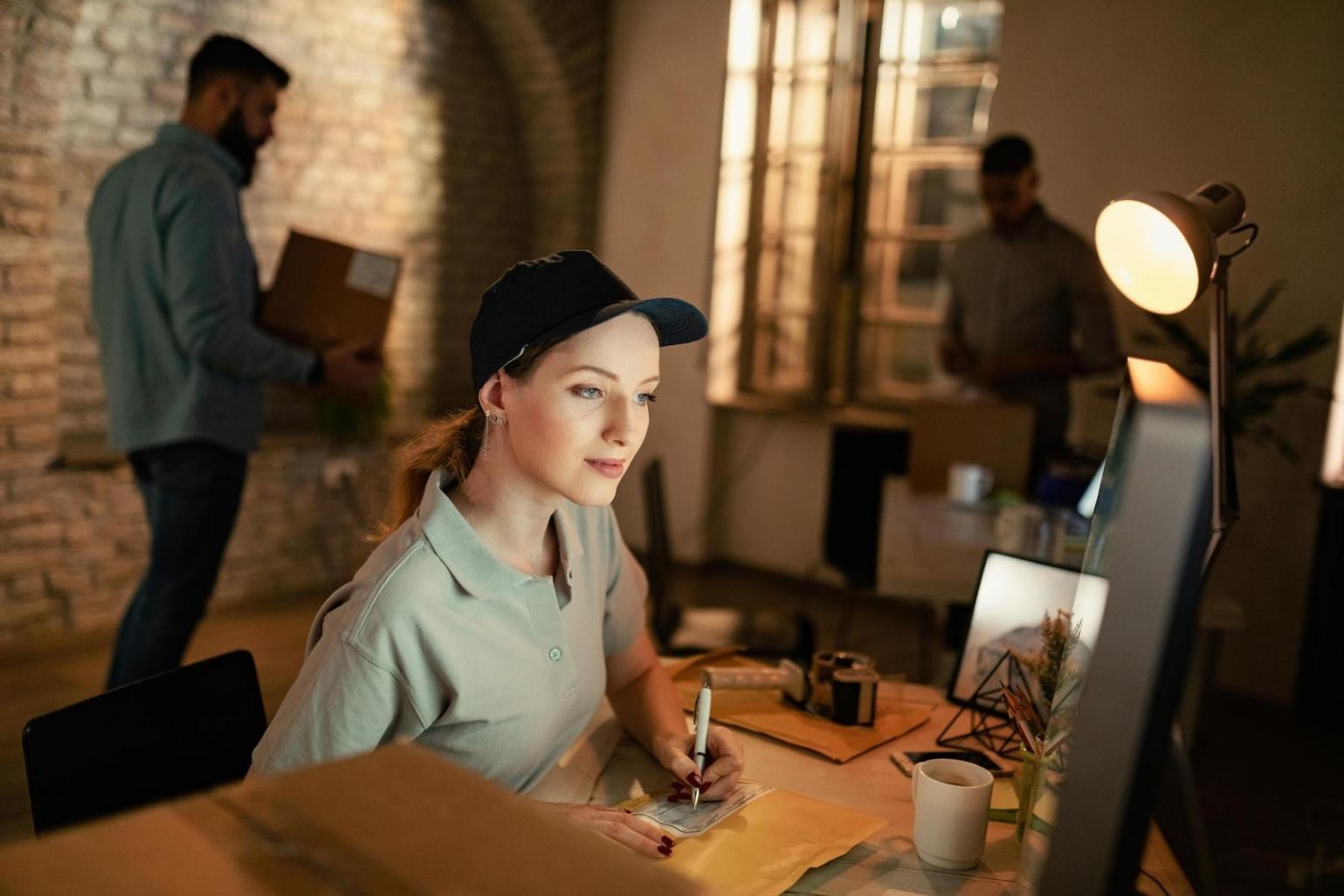 Mobile app development process showing collaborative team environment